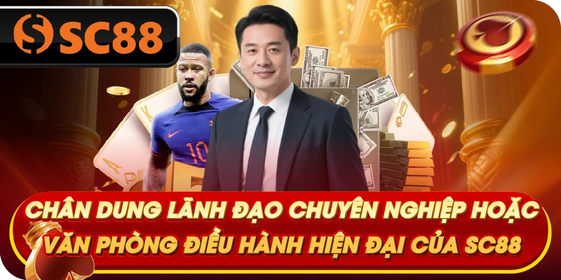 Chân dung lãnh đạo chuyên nghiệp hoặc văn phòng điều hành hiện đại của CEO SC88
